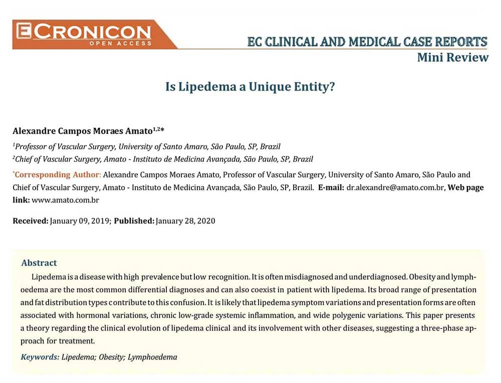 Imagem de Is Lipedema a Unique Entity?