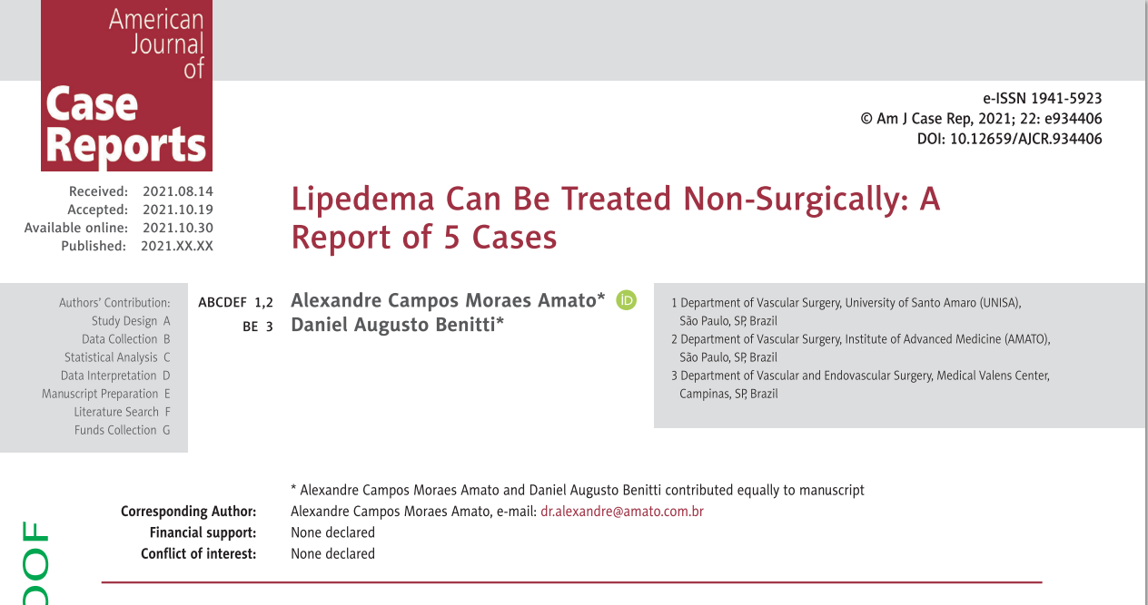 Imagem de Lipedema Can Be Treated Non-Surgically: A Report of 5 Cases